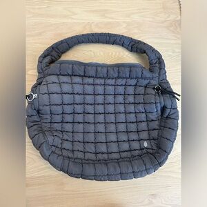 Gray free people oversized bag